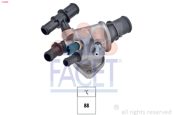Termostato, refrigerante FACET 7.8405