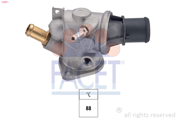 Termostato, refrigerante FACET 7.8411