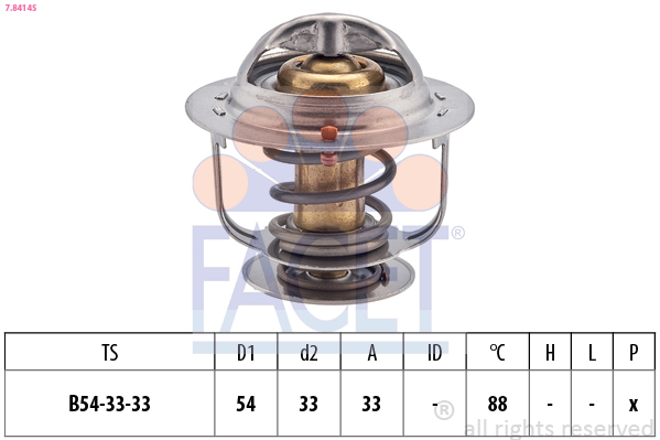 Termostato, refrigerante FACET 7.8414S