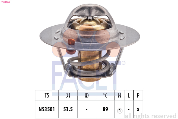 Termostato, refrigerante FACET 7.8416S