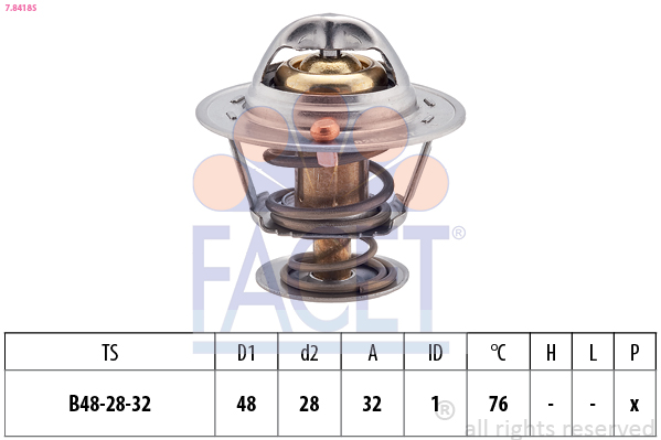 Termostato, refrigerante FACET 7.8418S