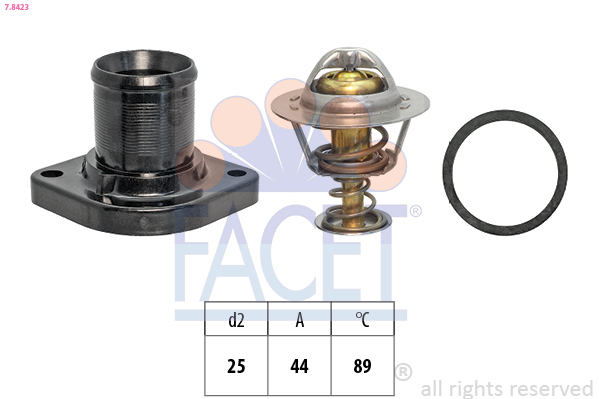 Termostato, refrigerante FACET 7.8423