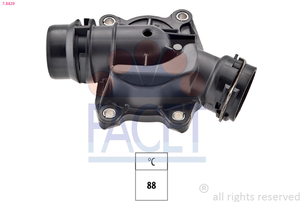 Termostato, refrigerante FACET 7.8429