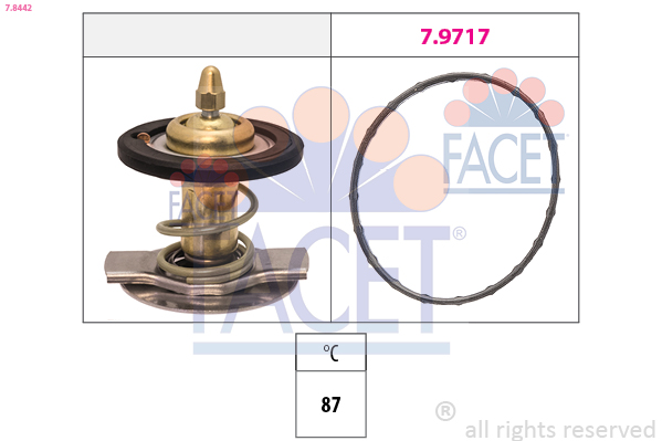 Termostato, refrigerante FACET 7.8442