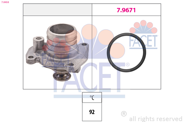 Termostato, refrigerante FACET 7.8458