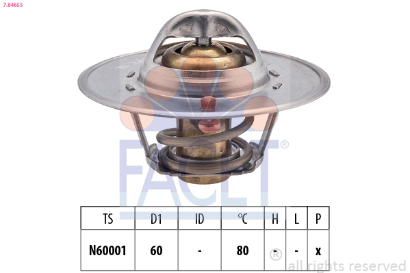 Termostato, refrigerante FACET 7.8465S