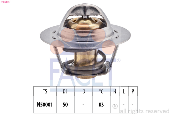 Termostato, refrigerante FACET 7.8543S