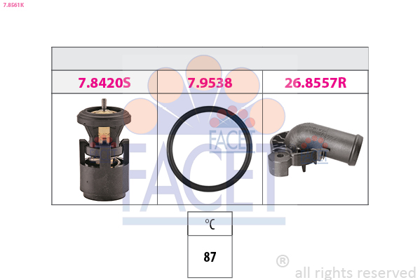 Termostato, refrigerante FACET 7.8561K