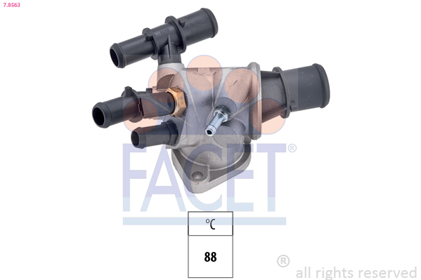 Termostato, refrigerante FACET 7.8563