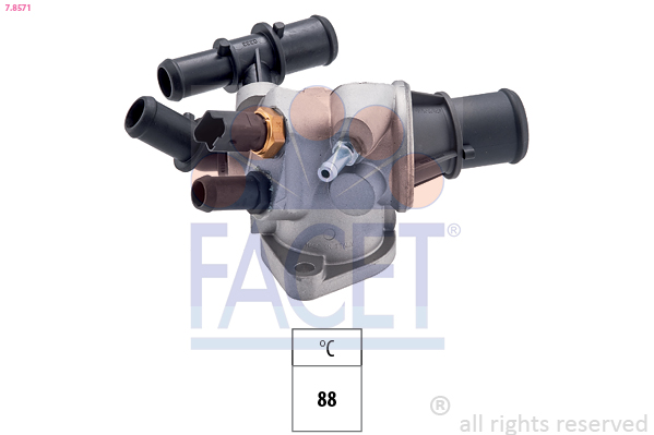 Termostato, refrigerante FACET 7.8571