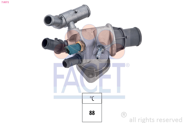 Termostato, refrigerante FACET 7.8572
