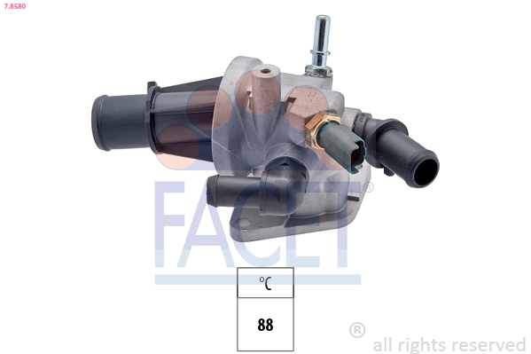 Termostato, refrigerante FACET 7.8580