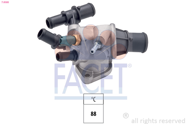Termostato, refrigerante FACET 7.8585