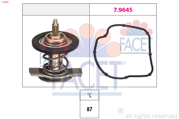 Termostato, refrigerante FACET 7.8595