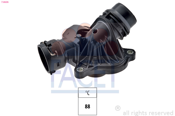 Termostato, refrigerante FACET 7.8636
