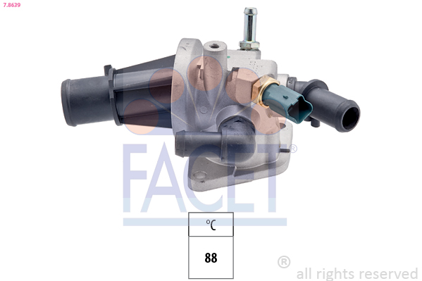 Termostato, refrigerante FACET 7.8639