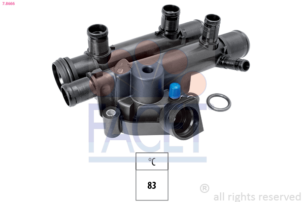 Termostato, refrigerante FACET 7.8666