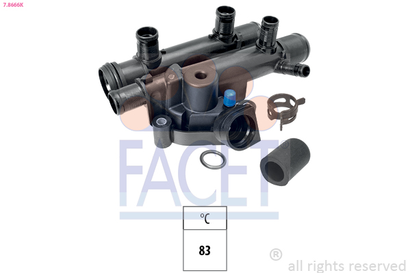 Termostato, refrigerante FACET 7.8666K