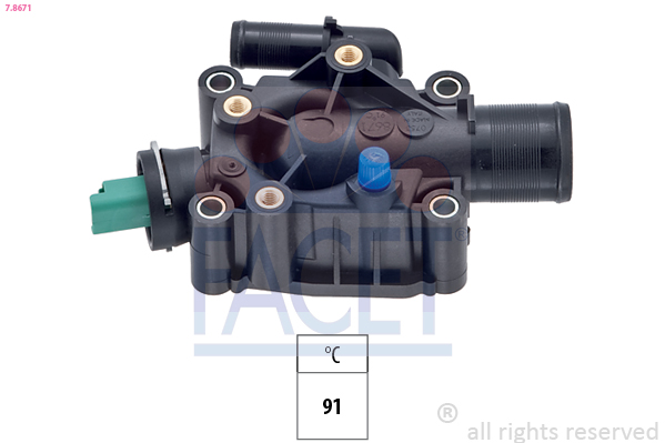 Termostato, refrigerante FACET 7.8671