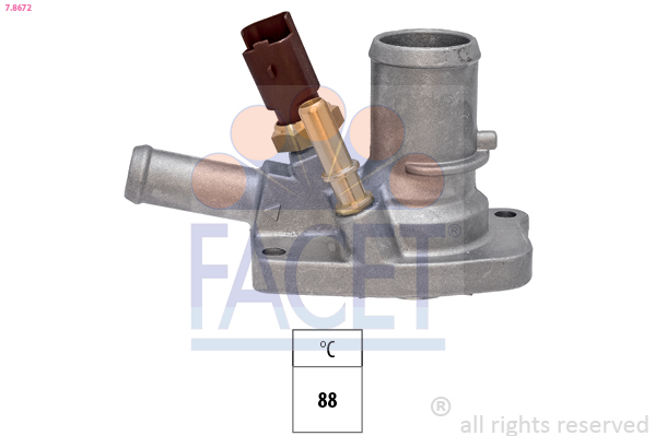 Termostato, refrigerante FACET 7.8672