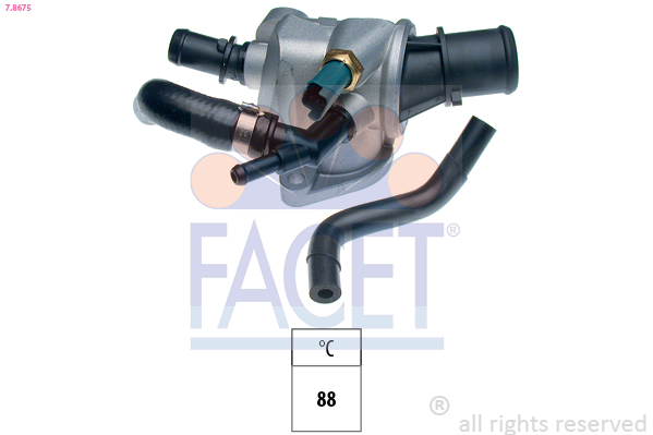Termostato, refrigerante FACET 7.8675
