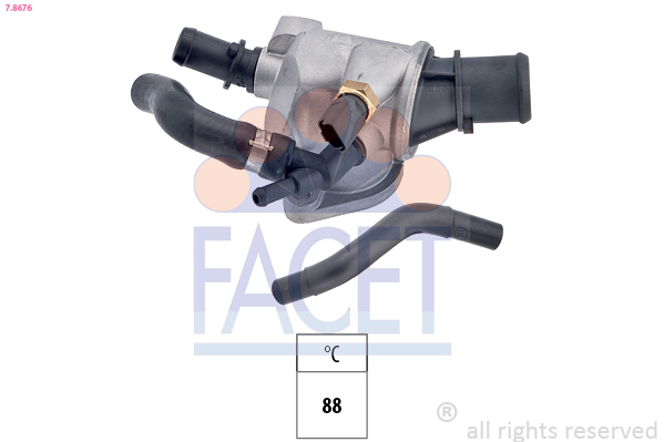 Termostato, refrigerante FACET 7.8676