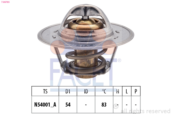 Termostato, refrigerante FACET 7.8678S