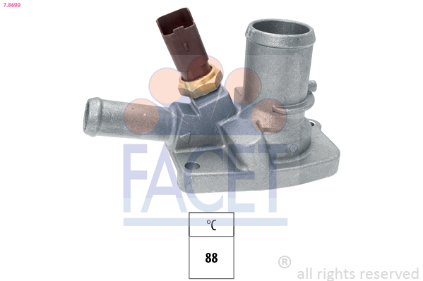 Termostato, refrigerante FACET 7.8699