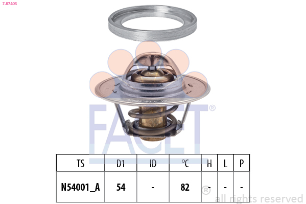 Termostato, refrigerante FACET 7.8740S