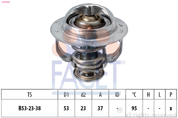 Termostato, refrigerante FACET 7.8742S