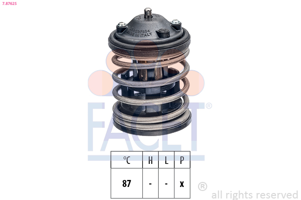 Termostato, refrigerante FACET 7.8762S
