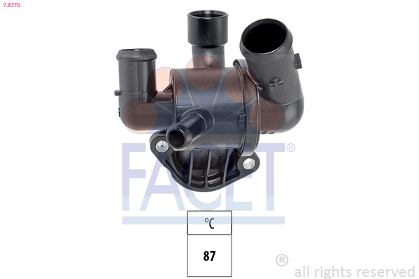 Termostato, refrigerante FACET 7.8770