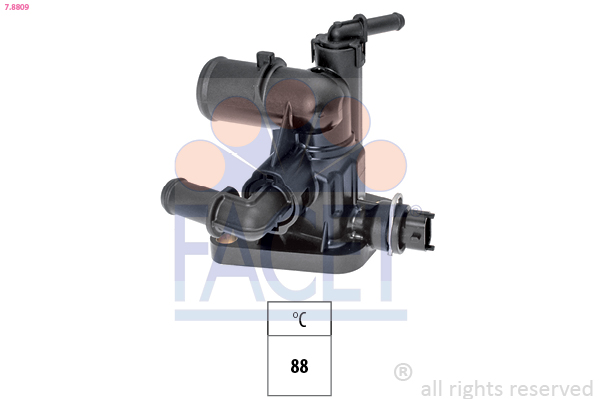 Termostato, refrigerante FACET 7.8809