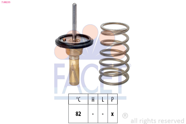 Termostato, refrigerante FACET 7.8823S