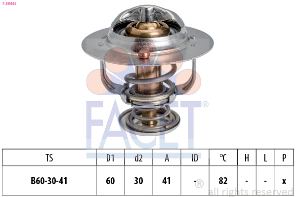 Termostato, refrigerante FACET 7.8844S