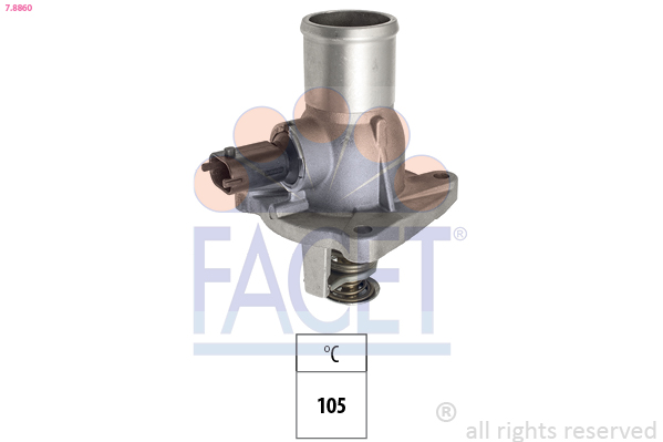 Termostato, refrigerante FACET 7.8860
