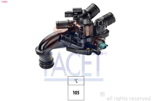 Termostato, refrigerante FACET 7.8863