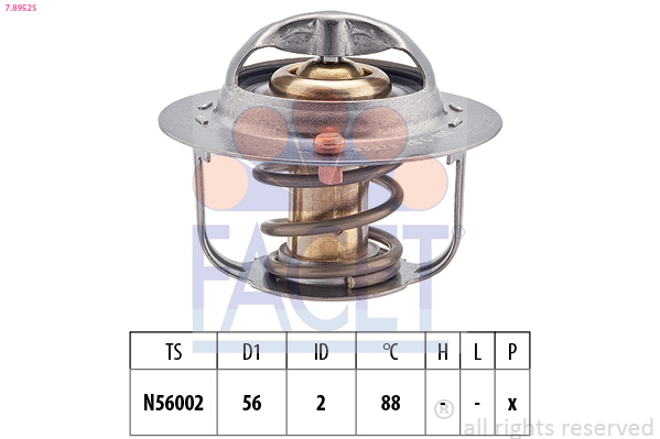 Termostato, refrigerante FACET 7.8952S
