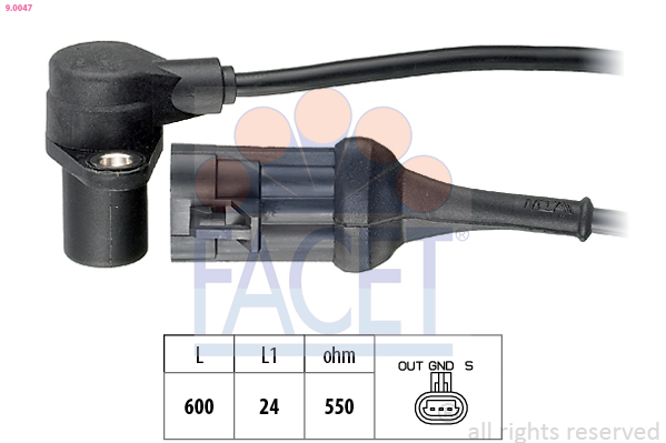 Generatore di impulsi, albero a gomiti FACET 9.0047