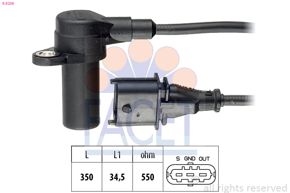 Generatore di impulsi, albero a gomiti FACET 9.0236