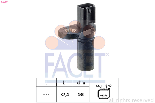Generatore di impulsi, albero a gomiti FACET 9.0280
