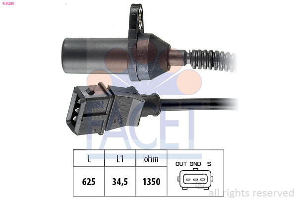 Generatore di impulsi, albero a gomiti FACET 9.0285