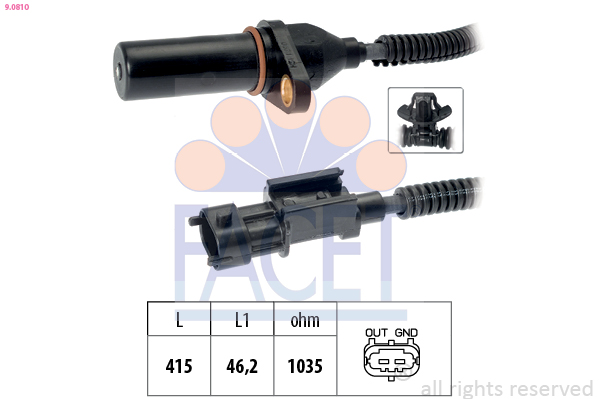 Generatore di impulsi, albero a gomiti FACET 9.0810