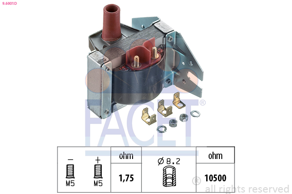 Bobina d'accensione FACET 9.6001D