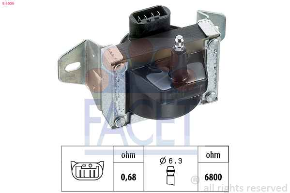 Bobina d'accensione FACET 9.6006