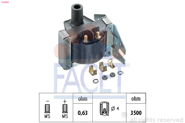 Bobina d'accensione FACET 9.6025