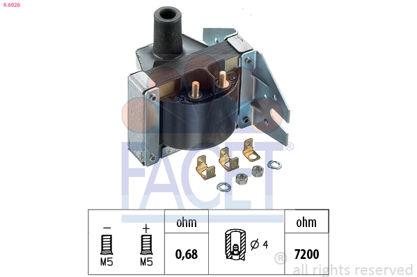 Bobina d'accensione FACET 9.6026