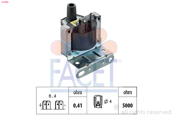 Bobina d'accensione FACET 9.6040
