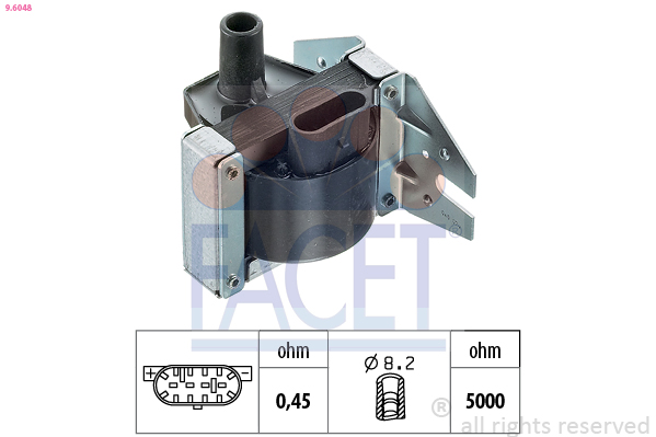 Bobina d'accensione FACET 9.6048