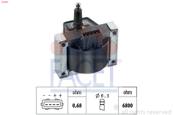 Bobina d'accensione FACET 9.6055